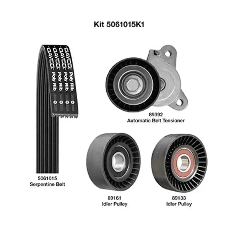 Popular DAY-5061015K1 - Serpentine Belt Drive Component Kit | Dayco