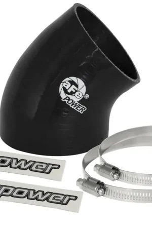 Seasonal Sale aFe MagnumFORCE Cold Air Int Sys Spare Parts Kit (4-3.5in ID x 40 Deg) Elbow Reducing Coupler - Blk
