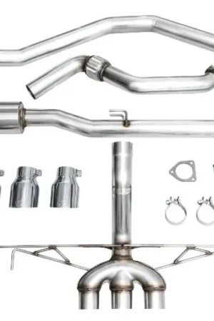 AWE Tuning 2023 Honda Civic Type R FL5 Track Edition Exhaust w/ Triple Chrome Silver Tips Instant Buy