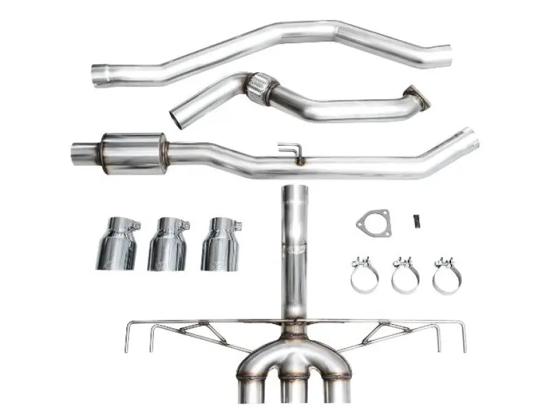 AWE Tuning 2023 Honda Civic Type R FL5 Track Edition Exhaust w/ Triple Chrome Silver Tips Instant Buy