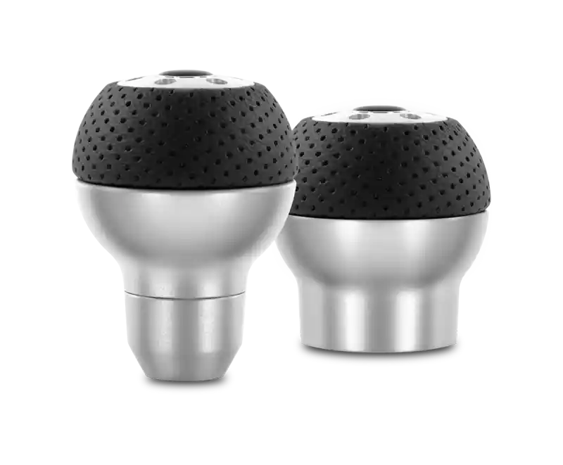 Budget Momo Race Shift Knob - Aluminum, Black Airleather Insert