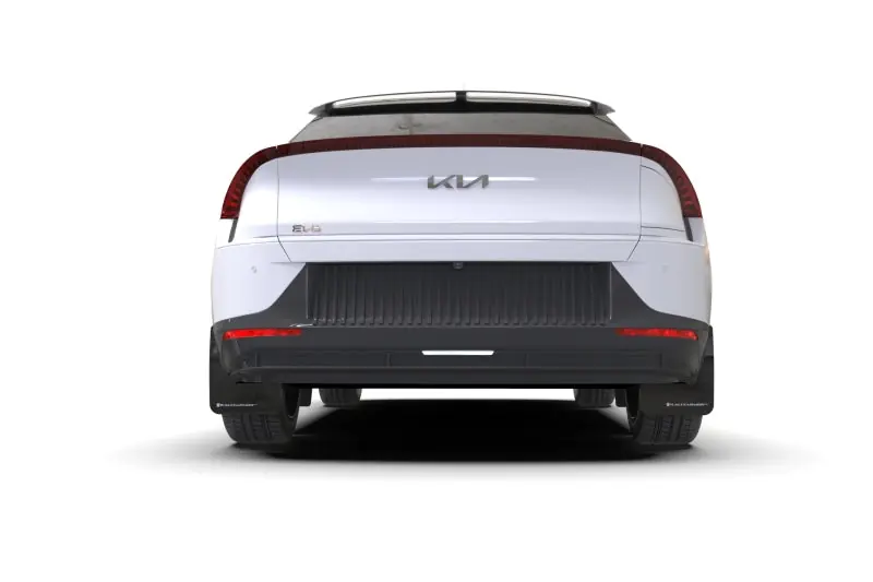 Rally Armor 22-24 Kia EV6 Black UR Mud Flap Blue Logo Next Day Delivery