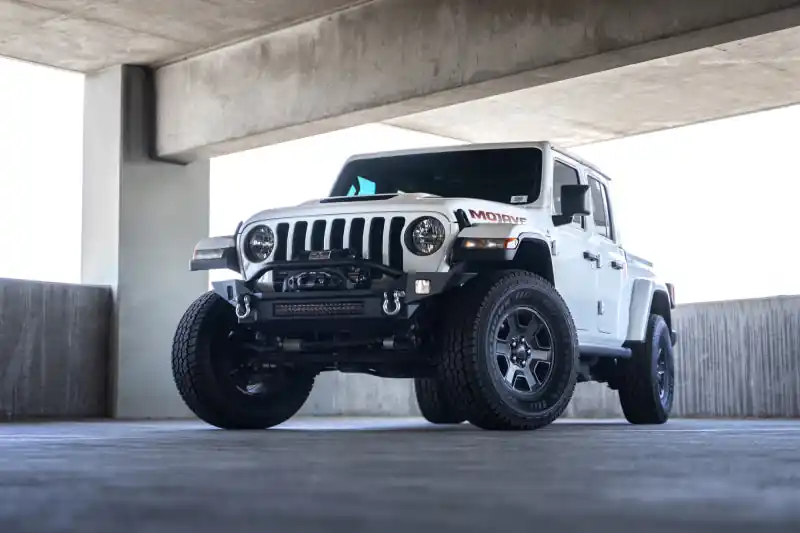 DV8 Offroad 18-23 Jeep Wrangler JL / 20-23 Jeep Gladiator JT FS-7 Mid-Width Winch Front Bumper Worldwide Shipping