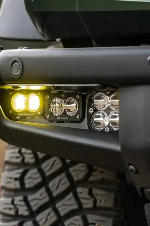Baja Designs 21-22 Ford Bronco w/Steel Bumper S2 SAE Pro Fog Pocket Light Kit - Amber Seasonal Sale