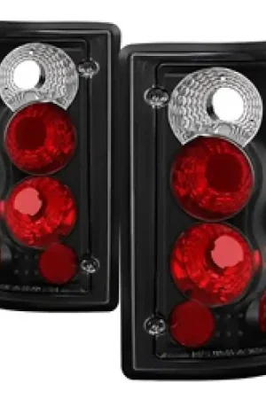 Premium Spyder Ford Excursion 00-06/Econoline 150/250/350/450/550 95-06 Euro Tail Lights Blk ALT-YD-FEC00-BK