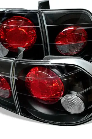 Best Price Spyder Honda Civic 96-98 4Dr Euro Style Tail Lights Black ALT-YD-HC96-4D-BK