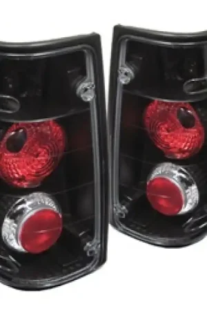 Trusted Brand Spyder Isuzu Rodeo 91-97/Isuzu Amigo 89-94 Euro Style Tail Lights Black ALT-YD-IR91-BK