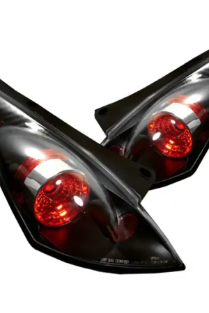 Worldwide Shipping Spyder Nissan 350Z 03-05 Euro Style Tail Lights Black ALT-YD-N350Z02-BK