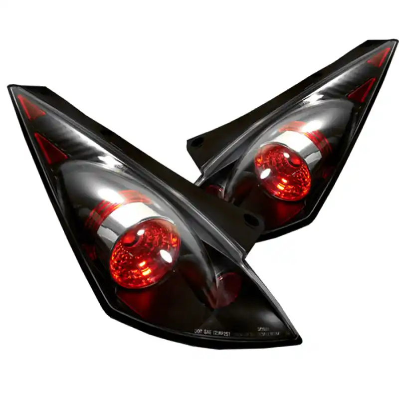 Worldwide Shipping Spyder Nissan 350Z 03-05 Euro Style Tail Lights Black ALT-YD-N350Z02-BK