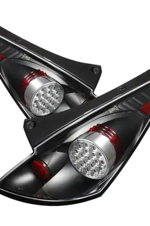 Handmade Spyder Nissan 350Z 03-05 LED Tail Lights Black ALT-YD-N350Z02-LED-BK