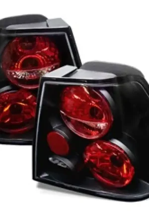 Genuine Spyder Volkswagen Jetta 99-04 Euro Style Tail Lights Black ALT-YD-VJ99-BK