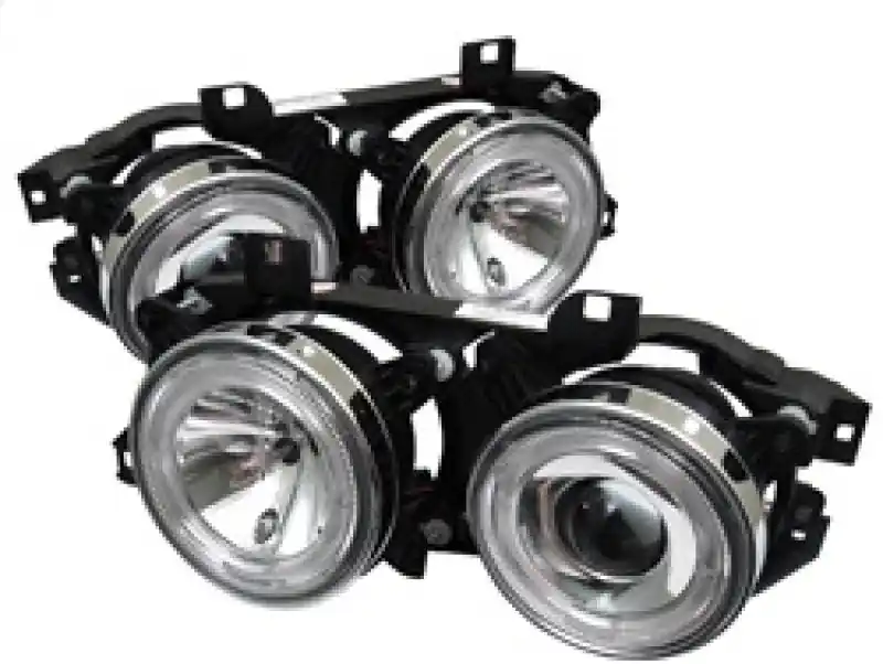 Buy Today Spyder BMW E34 5-Series 89-94 Projector Headlights NO FIT 750 LED Halo Chrm PRO-YD-BMWE34-HL-C