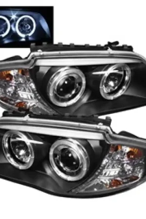 Save Now Spyder BMW E87 1-Series 08-11 Projector Headlights LED Halo Black High H1 Low H7 PRO-YD-BMWE87-HL-BK