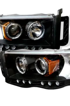 Direct From Manufacturer Spyder Dodge Ram 1500 02-05/Ram 2500 03-05 Projector Headlights LED Halo LED Blk PRO-YD-DR02-HL-BK