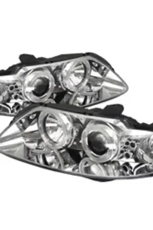 Best Price Spyder Pontiac GTO 04-06 Projector Headlights LED Halo LED Chrome High H1 Low H1 PRO-YD-PGTO04-HL-C