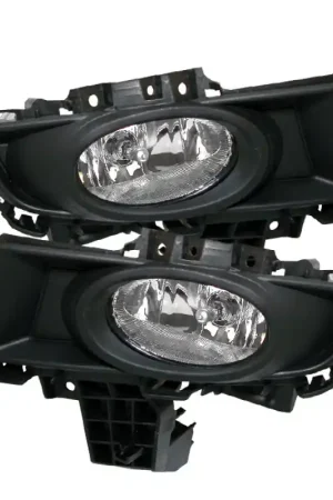 Luxury Spyder Mazda 3 07-08 4Dr OEM Fog Lights (Wont Fit Sports/Gt Or Htchback)w/swch Clear FL-CL-MAZ307-C
