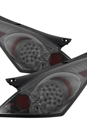 Hassle-Free Returns Spyder Nissan 350Z 03-05 LED Tail Lights Smoke ALT-YD-N350Z02-LED-SM