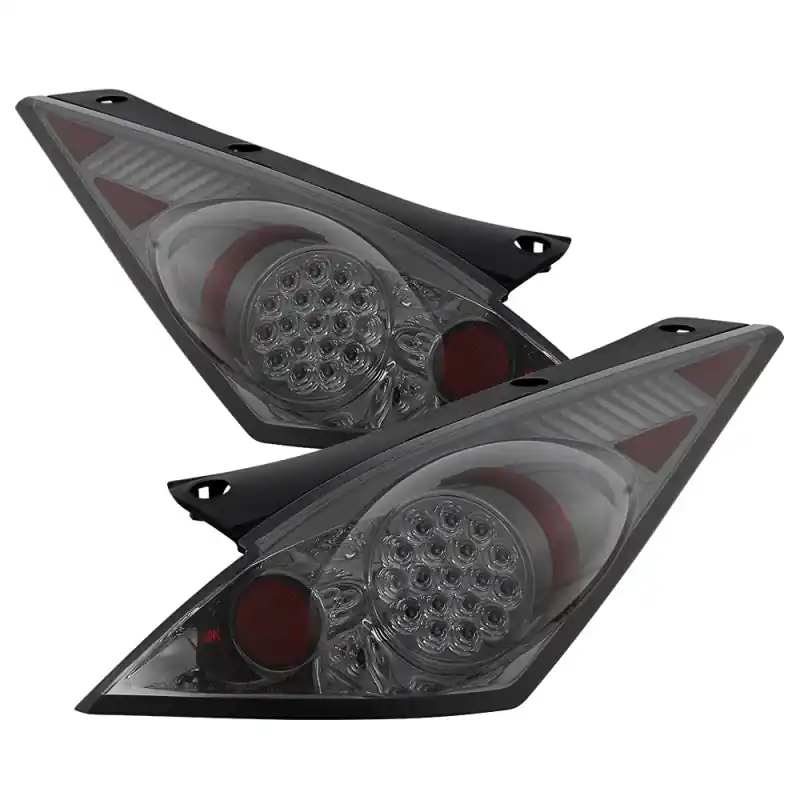 Hassle-Free Returns Spyder Nissan 350Z 03-05 LED Tail Lights Smoke ALT-YD-N350Z02-LED-SM