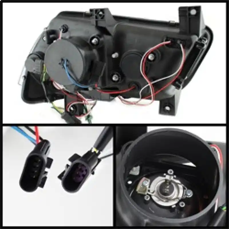 Trusted Brand Spyder Dodge Charger 11-14 Projector Headlights Halogen - Light Tube DRL Blk PRO-YD-DCH11-LTDRL-BK