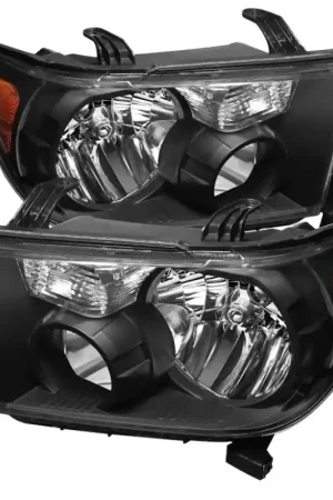 xTune Toyota Tundra 07-13 / Toyota Sequoia 08-13 OEM Style Headlights Black HD-JH-TTU07-AM-BK Original