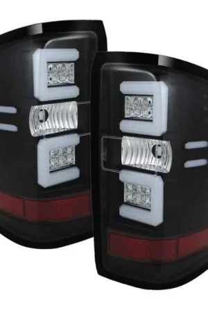 Buy Direct Spyder Chevy 1500 14-16 Light Bar LED Tail Lights Blk ALT-YD-CS14-LBLED-BK