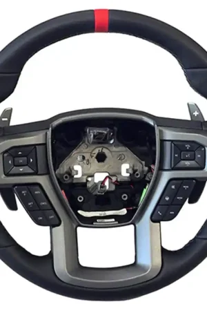 Ford Racing 2015-2017 F-150 Raptor Performance Steering Wheel Kit - Red Sightline Buy Direct