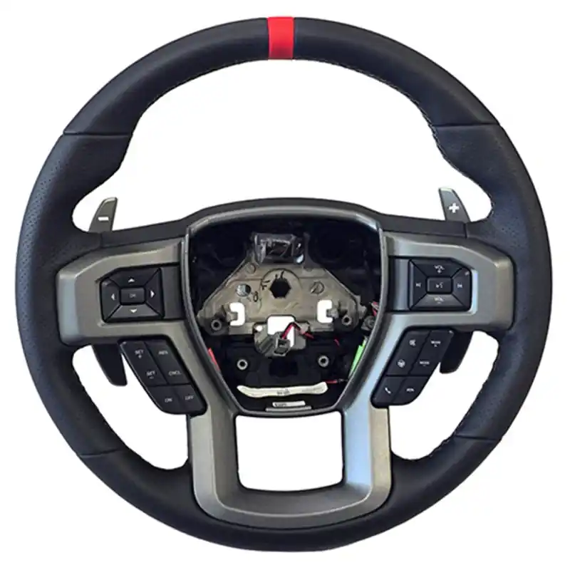 Ford Racing 2015-2017 F-150 Raptor Performance Steering Wheel Kit - Red Sightline Buy Direct
