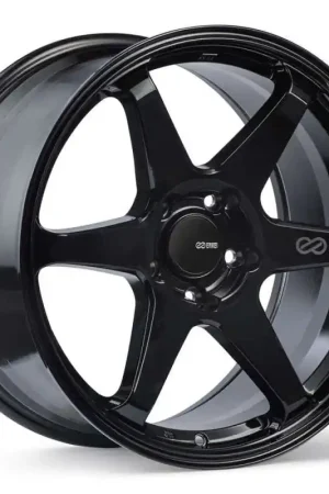 Enkei T6R 18x8 40mm Offset 5x114.3 Bolt Pattern 72.6 Bore Gloss Black Wheel Fan Favorite