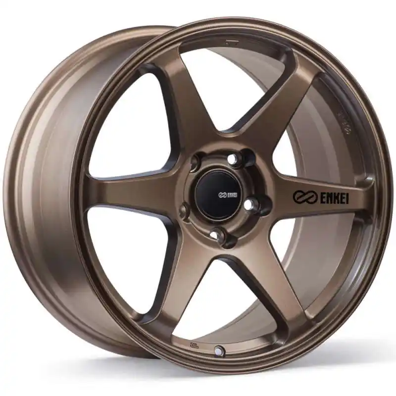 Final Sale Enkei T6R 18x9.5 45mm Offset 5x120 Bolt Pattern 72.6 Bore Matte Bronze Wheel
