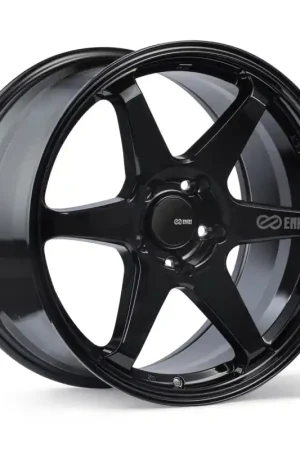 Enkei T6R 18x9.5 38mm Offset 5x114.3 Bolt Pattern 72.6 Bore Gloss Black Wheel Hot Picks
