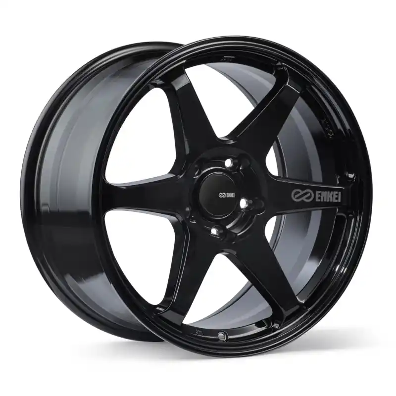 Enkei T6R 18x9.5 38mm Offset 5x114.3 Bolt Pattern 72.6 Bore Gloss Black Wheel Hot Picks