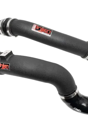 Grab Now Injen 17-22 Ford F250/F/350/F-450/F-550 V8-6.7L Turbo Diesel Wrinkle Black Intercooler Piping Kit