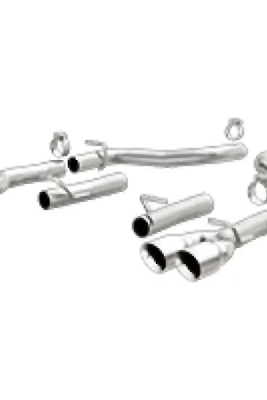 Crafted MagnaFlow Axle-Back, SS, 2.5in, Quad Split Rear 3.5in Tip 2015 Dodge Challenger 3.6L V6