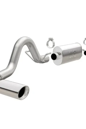 While Supplies Last MagnaFlow Cat-Back 2016 Toyota Tacoma 3.5L V6 SS 3in Single Pass Side Exit Rear 4in Tip