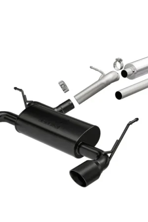 Deal MagnaFlow Cat-Back 12-16 Jeep Wrangler GT 3.6L V6 Black Tips