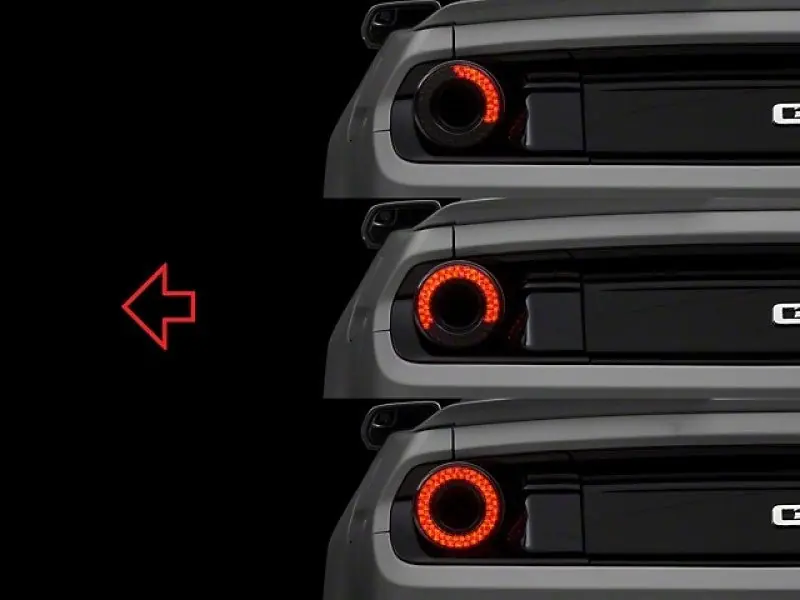 Raxiom 15-22 Ford Mustang Halo LED Tail Lights - Gloss Black Housing (Smoked Lens) Sale