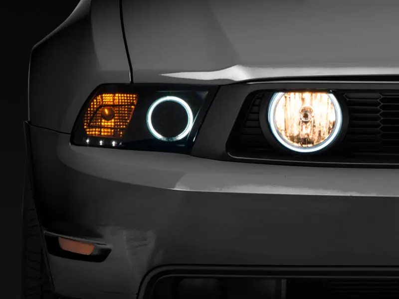 Raxiom 05-12 Ford Mustang GT LED Halo Fog Lights (Smoked) Free Delivery
