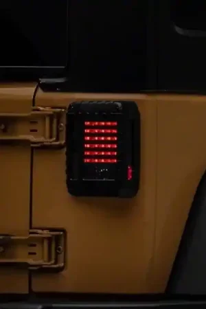 Raxiom 07-18 Jeep Wrangler JK LED Tail Lights- Black Housing (Smoked Lens) Latest