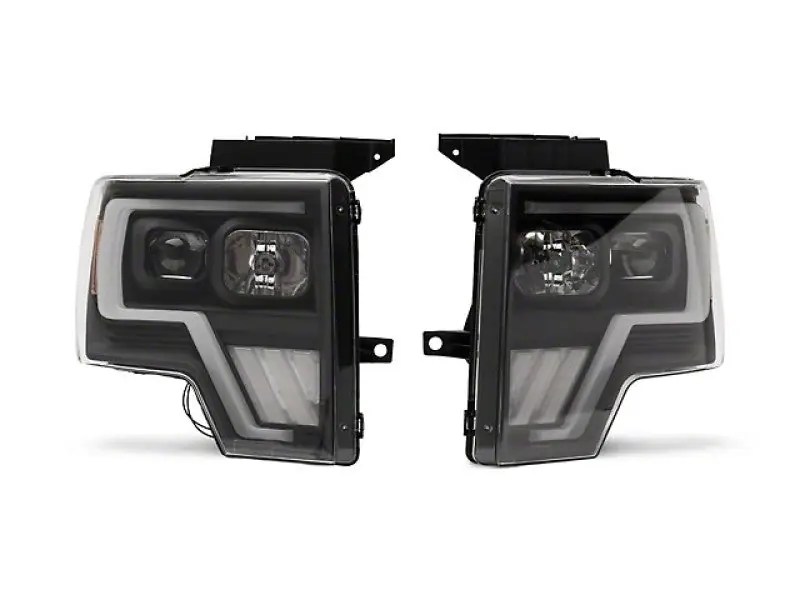 Raxiom 09-14 Ford F-150 G4 Projector Headlights- Black Housing (Clear Lens) Don’t Miss Out