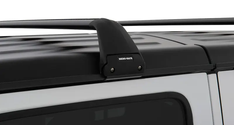Special Discount Rhino-Rack 07-22 Jeep Wrangler JK/JL 4 Door Hard Top Vortex SG 2 Bar Roof Rack - Black
