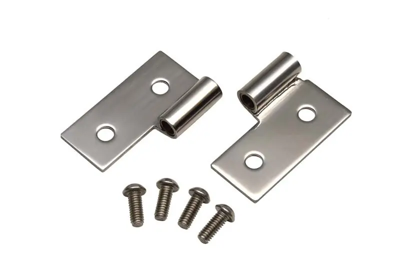 Kentrol 76-06 JEEP CJ Wrangler YJ/TJ Lower Door Hinge Pair - Polished Silver Flash Sale