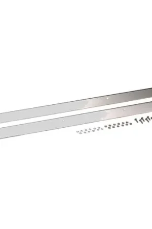 Last Chance Kentrol 76-86 Jeep CJ7 Rocker Guards Pair - Polished Silver