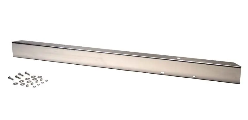 Low Price Kentrol 45-86 Jeep CJ 54 Inch Front Bumper Without holes (No License Plate Holes)- Polished Silver