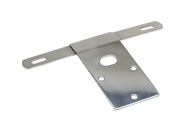Original Kentrol 76-86 Jeep CJ License Plate Bracket - Polished Silver