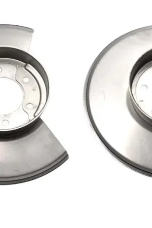 Kentrol 78-86 Jeep CJ Disc Brake Dust Cover Pair - Polished Silver Special Discount