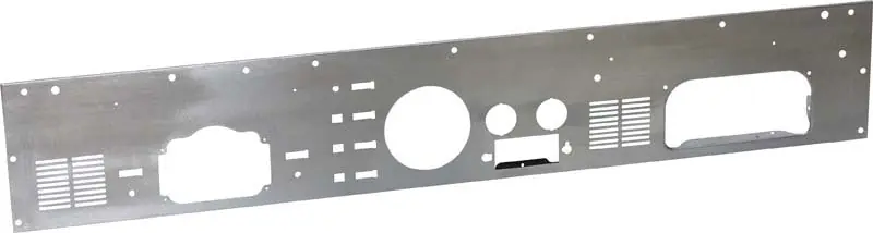 Big Sale Kentrol 77-86 Jeep CJ Dash Panel (with radio opening) Brushed Silver