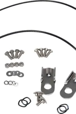 Kentrol 76-86 Jeep CJ Tailgate Pivot Latch Assembly Fiberglass Body CJ - Polished Silver Free Delivery