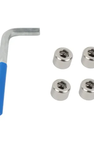 Kentrol 97-06 Jeep OEM Anti-Theft Door Nuts Wrangler TJ - Polished Silver Factory Price