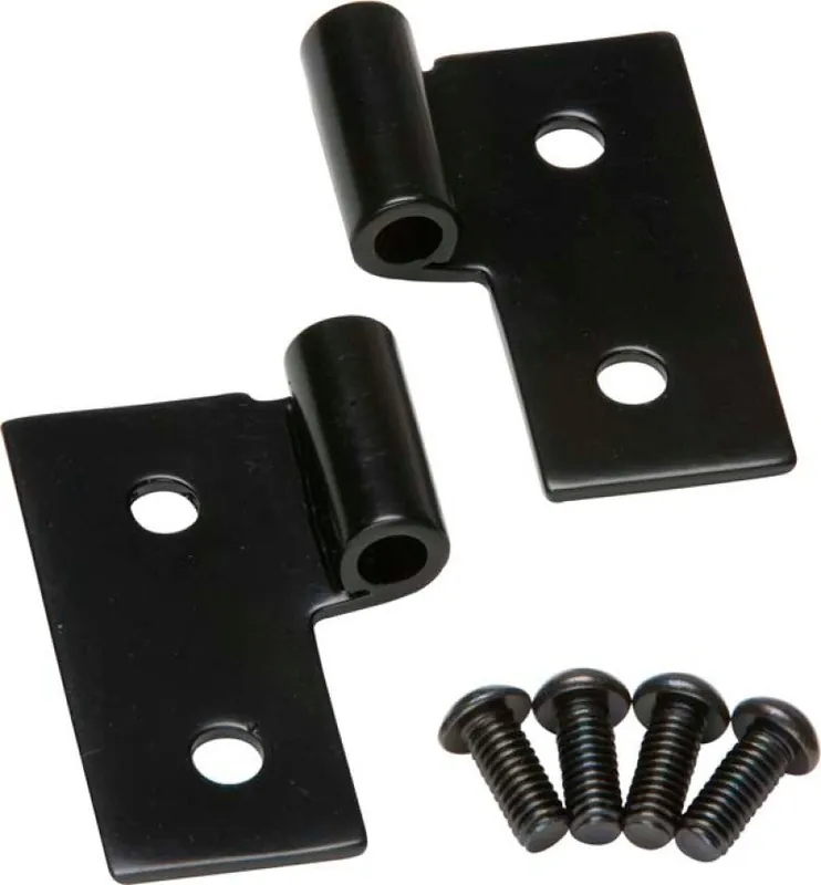 Direct From Manufacturer Kentrol 76-06 JEEP CJ/Wrangler YJ/TJ Lower Door Hinge Pair - Powdercoat Black