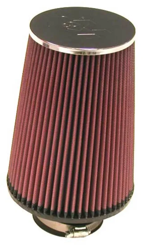 K&N Universal Chrome Round Tapered Air Filter 3in FlangeID / 6in Base OD / 4.5in Top OD / 8in Height Save Now